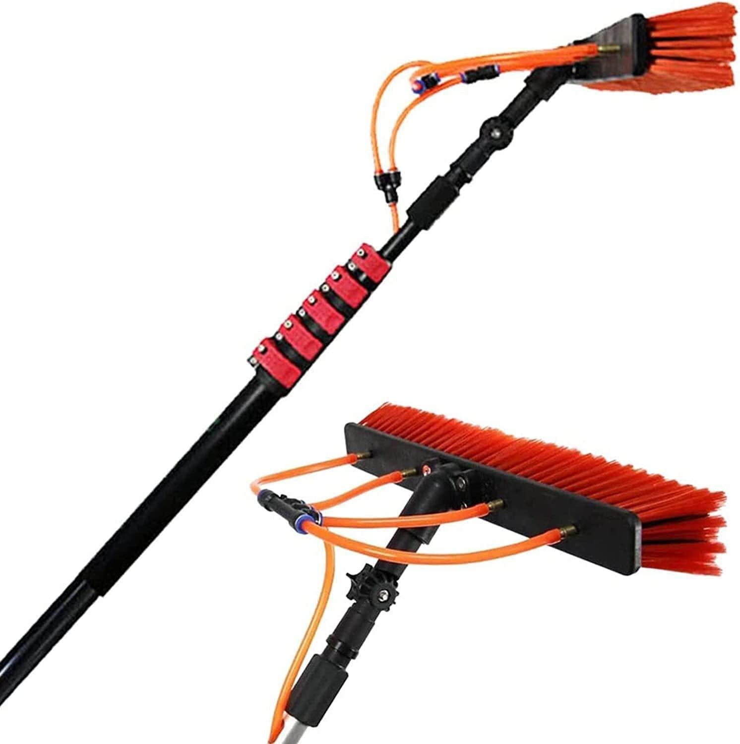 LR.store water fed pole kit window cleaning brush outdoor Water Fed Pole Kit, Window Clean Washing Set Equipment Telescopic Extension Pole Cleaning Kit For Window Cleaning, Photovoltaic Panel Cleaning, Trucks