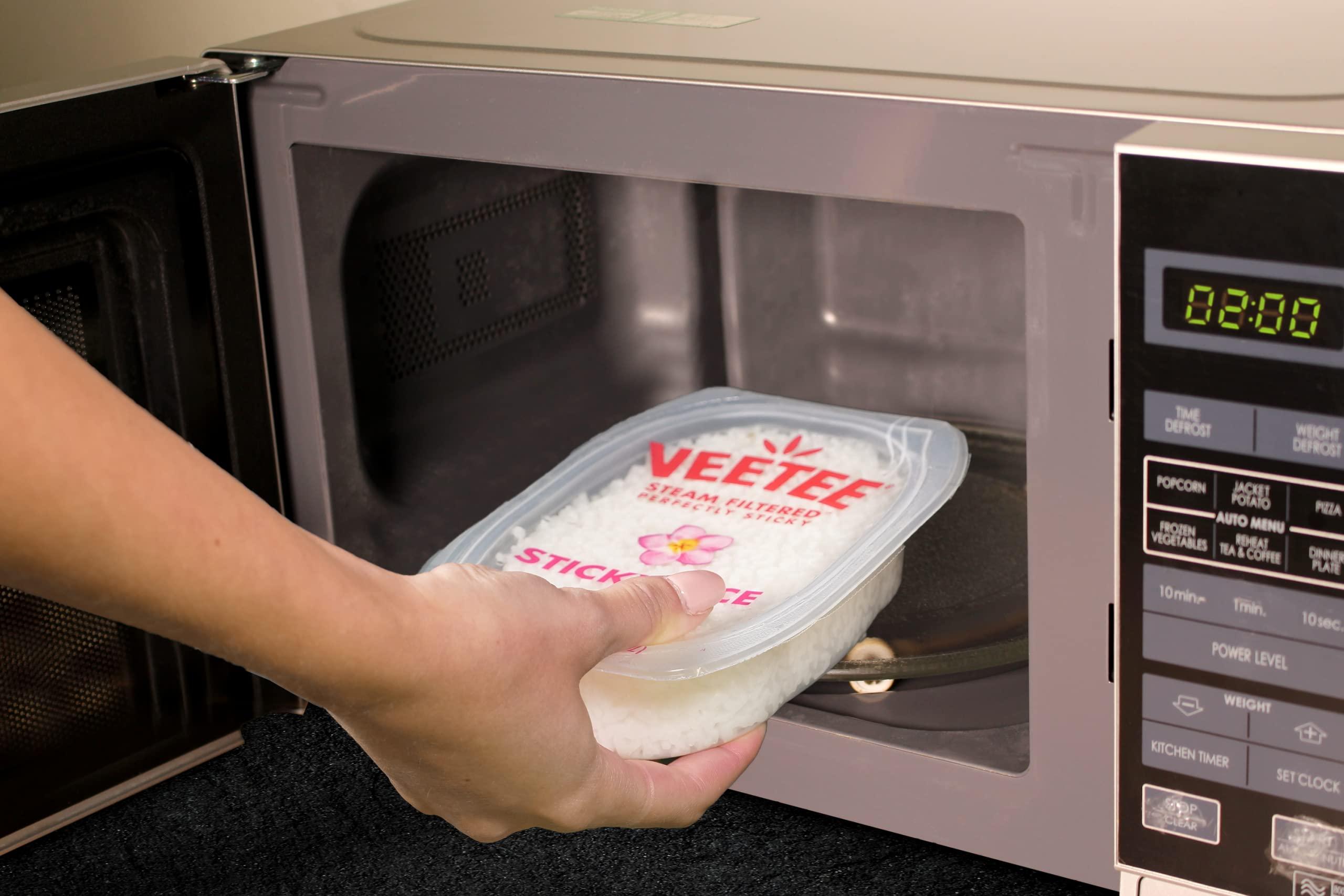 Veetee Veetee Heat & Eat Sticky Rice - Minute Rice Microwavable Meals - Instant Rice Meals Ready to Eat Gluten Free Precooked Rice - 10.6 Ounce (Pack of 6)