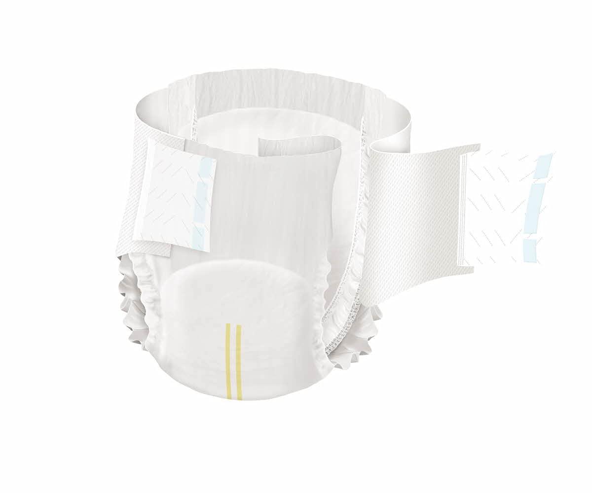 Medline Medline FitRight Extended Wear Stretch Briefs, Overnight Adult Diapers with Tabs, Size 1 (Bag of 20)