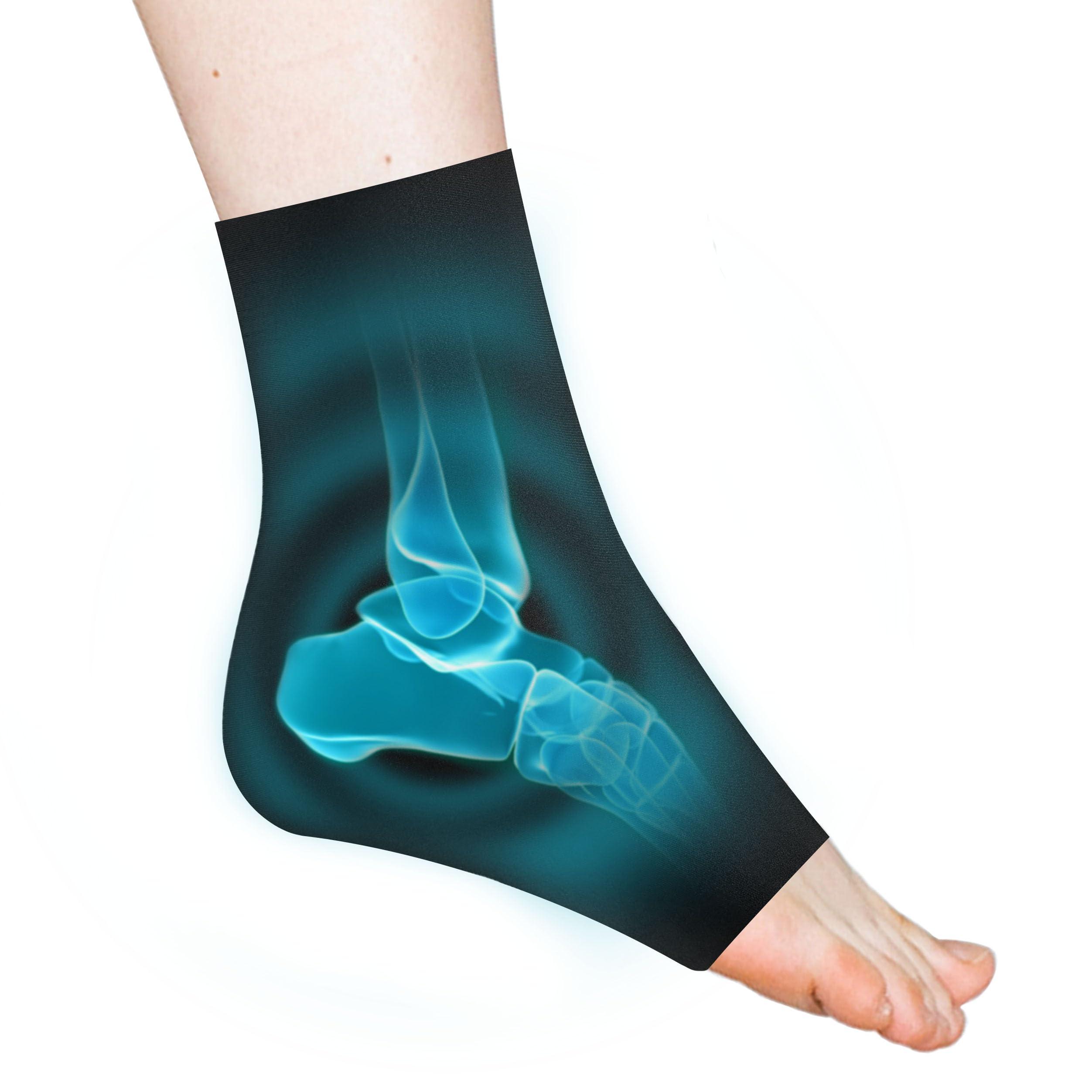 NOVASPORT NOVASPORT Ankle Foot Ice Pack Wrap for Injuries, Reusable Freeze Sleeve for Ankle Hot & Cold Therapy, Foot Ice Pack for Plantar Fasciitis, Achilles Tendonitis, Swelling, Foot Heel Ankle Pain Relief