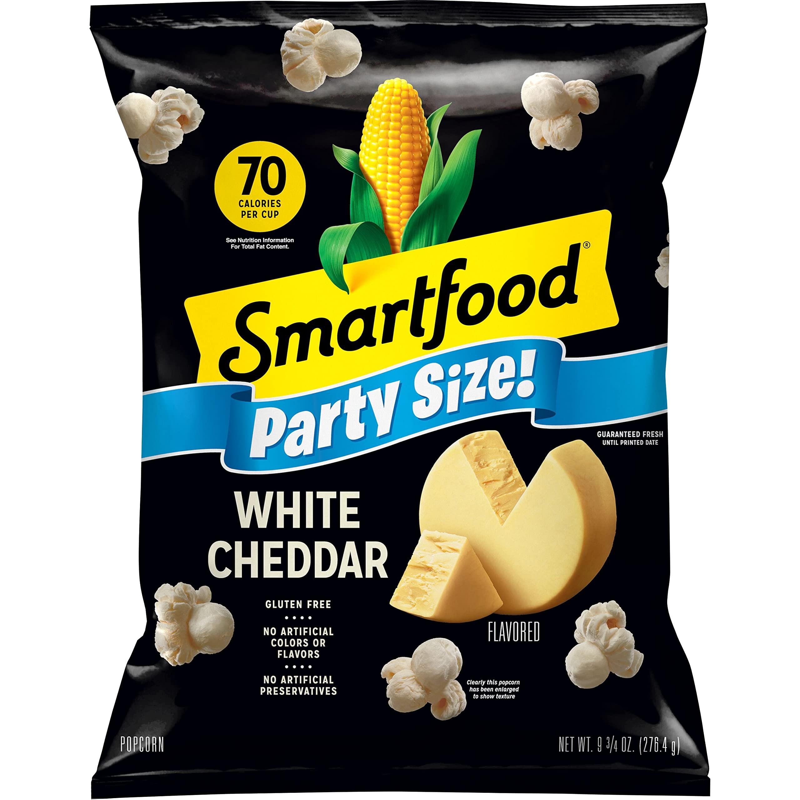 Smartfood Smartfood Popcorn, White Cheddar, Gluten Free, 9.75oz Party Size Bag