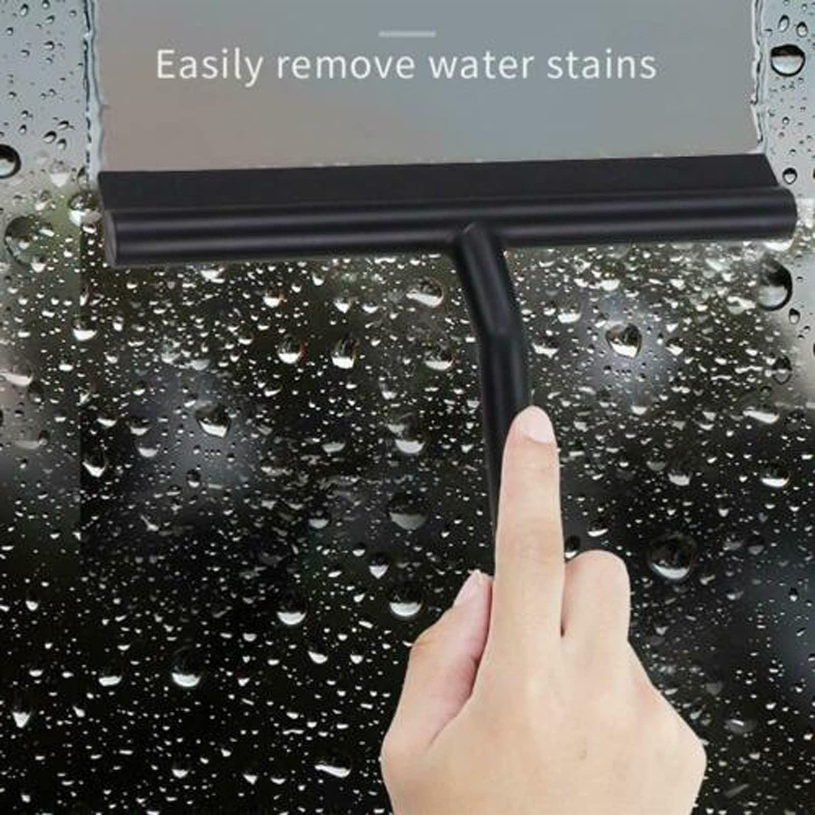 XIANGGUI 1983 Squeegees Silicone Shower Squeegee Window Tile Glass Wiper Scraper Cleaner With Holder Hook For Bathroom Kitchen Car Glass Cleaning Tools Household Supplies (Color : A)