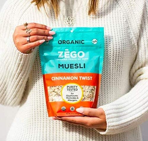 ZEGO ZEGO Foods Organic, Superfood Oatmeal & Muesli, Certified Gluten Free (Cinnamon Twist) 13oz