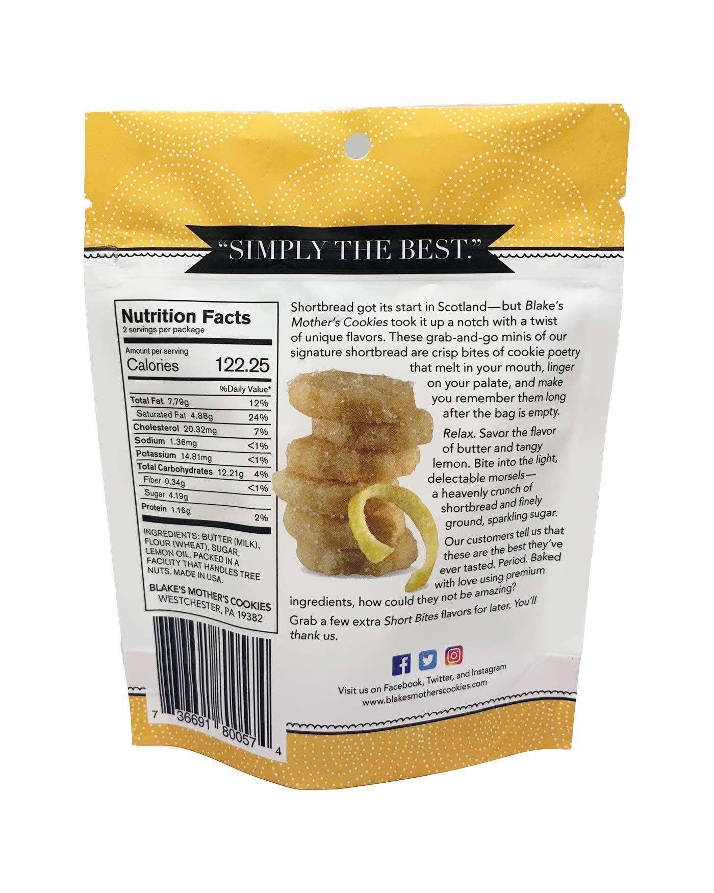 BLAKE'S MOTHER'S COOKIES BLAKE'S MOTHER'S COOKIES SHORT BITES - LIGHT - CRUNCHY - BUTTERY (Seasweep Lemon, 5 Bags)