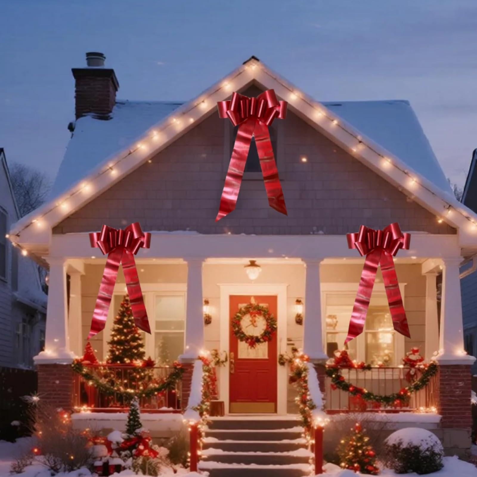 Pinkell Big Car Bow, Big Red Bow, Giant Car Bow, Large Bow, 30 Inch Bow for Large Present Decoration.