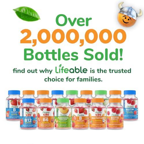 Lifeable Lifeable Kids Biotin Gummies | 5,000mcg | Great Tasting Natural Flavor Biotin Supplement | Vegan Non GMO Hair Gummies | for Hair Skin and Nails | 90 Gummies