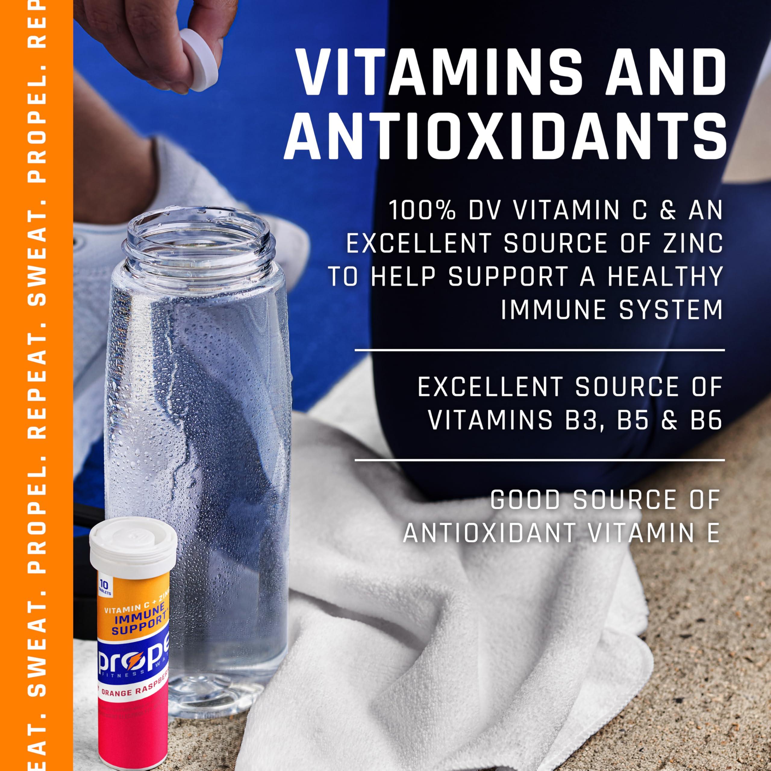 Propel Propel Immune Support Tablets, Orange Raspberry, Makes 16.9oz Fl Oz (Pack of 80)