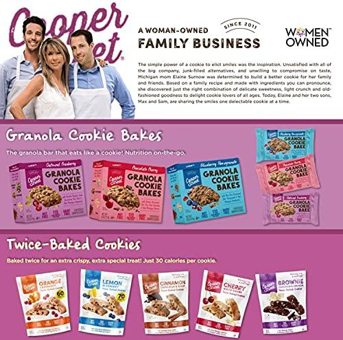 COOPER STREET Cooper Street Granola Cookie Bake - Chewy Granola Bars with Chia, Flax, Buckwheat and Oats in Delicious Oatmeal Cranberry Flavor | Individually Wrapped Healthy Breakfast Bars | 1 oz | 48 Pack