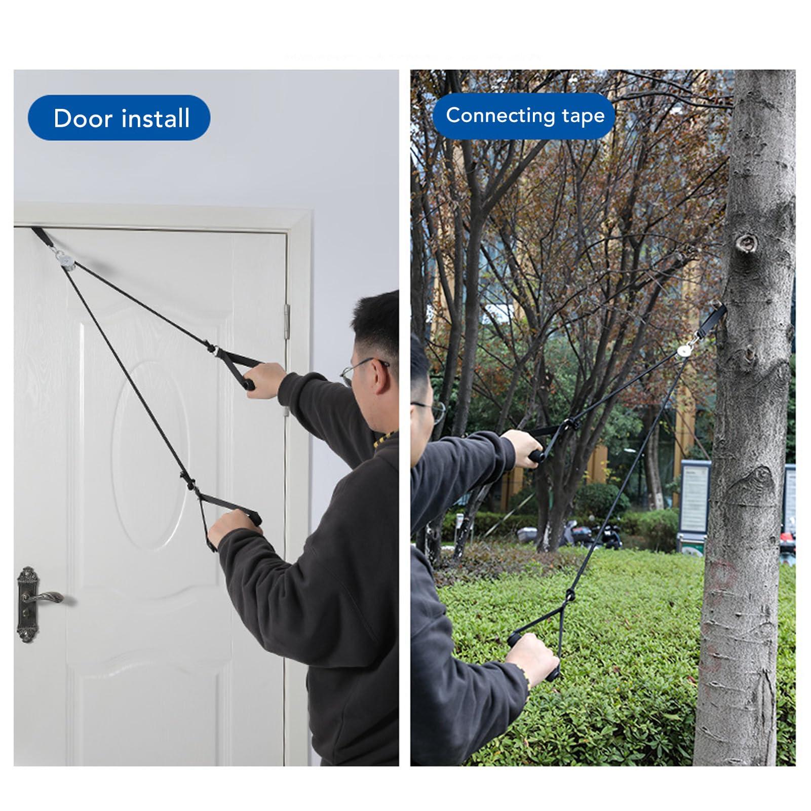 Horoper Shoulder Pulley, Overdoor Shoulder Exercise Pulley for Assisting Rehabilitation Physical Therapys for Hemiplegia Stroke Rotator Cuff Recovery Improve Flexibility Stretching Range of Motion