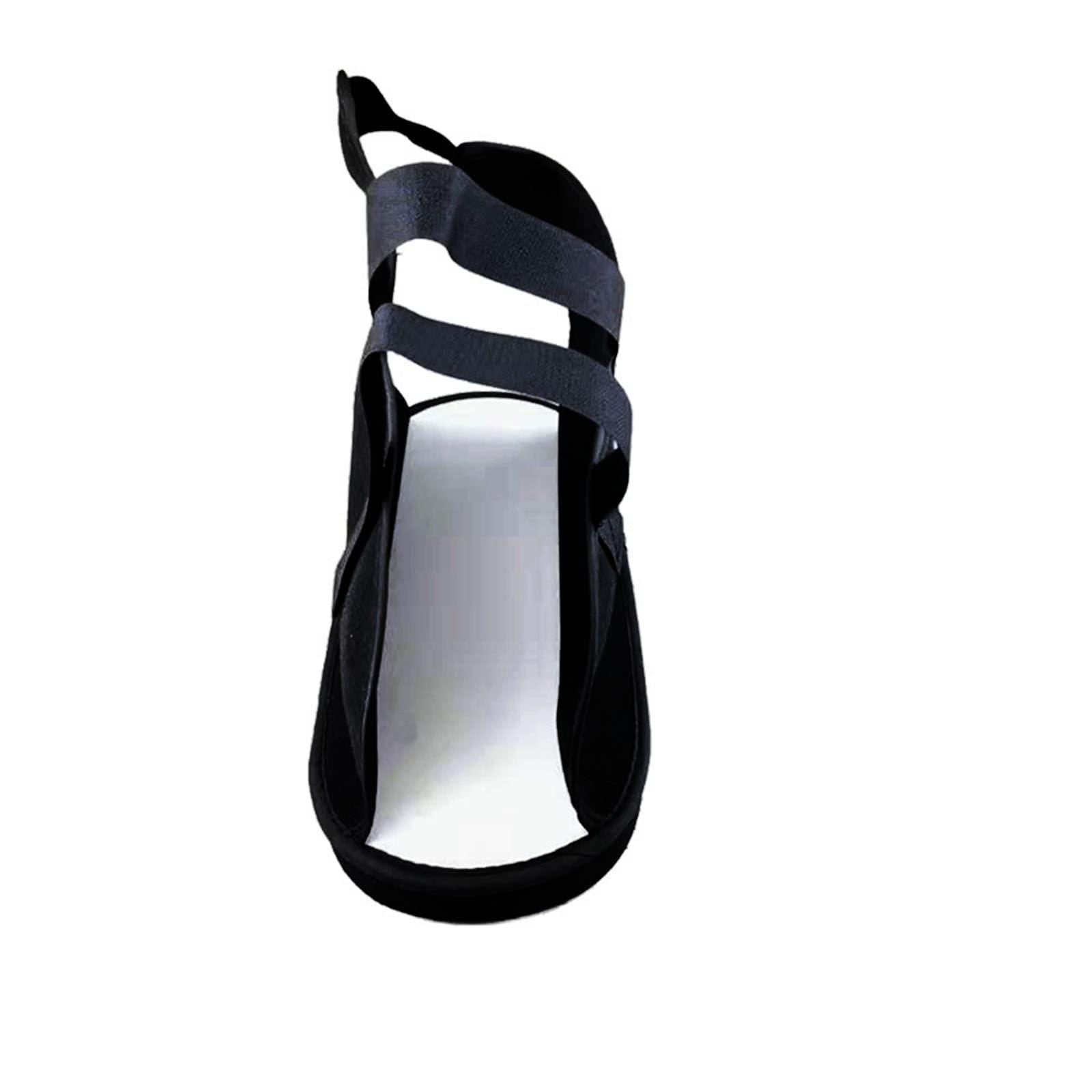 Starsouce 1pcs Open Toe Plaster Cast Shoe Short Canvas Cast Boot Lightweight Waterproof Stress Foot Fracture Shoe for Women Men Kids ( Black, L)