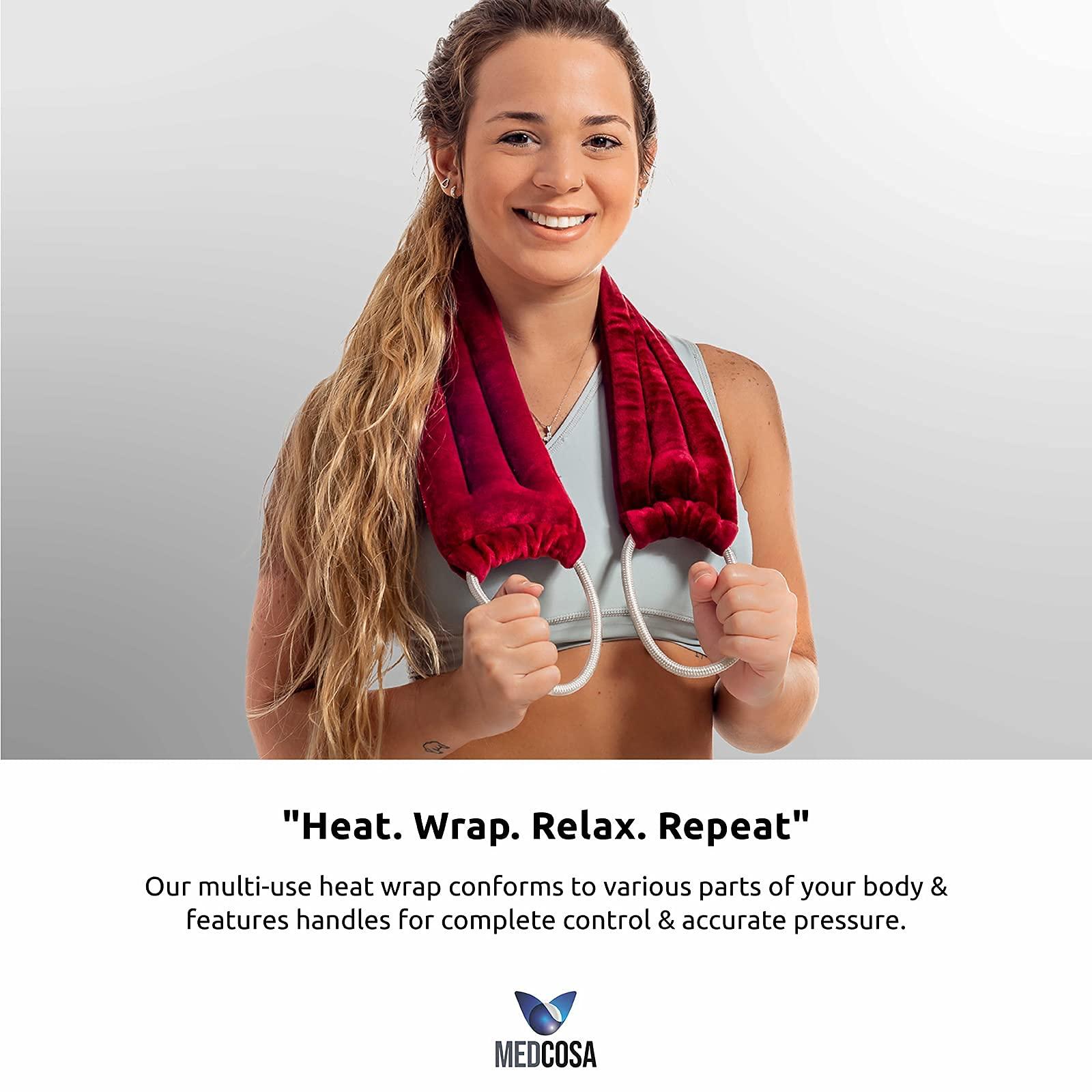 Medcosa Medcosa Microwavable Heated Neck Pack | Heat. Wrap. Relax. Repeat | Multipurpose Microwave Heating Pad for Long Lasting Warmth | Microwaveable Heat Pads for Arthritis, Stress & Sore Muscles