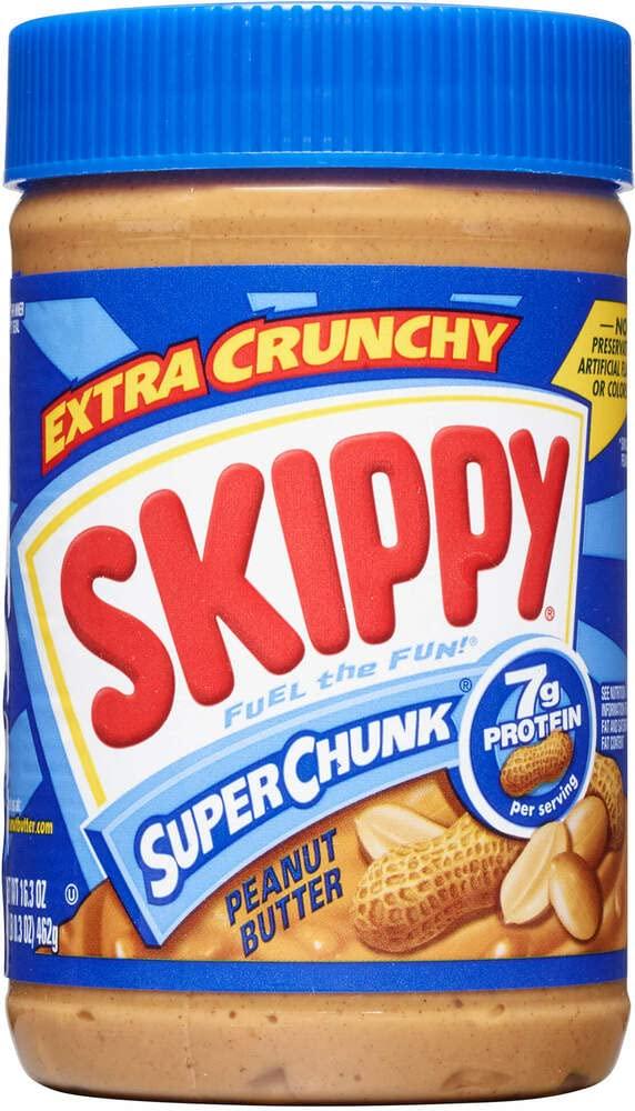 SKIPPY SKIPPY SUPER CHUNK Extra Crunchy Peanut Butter Spread, 16.3 Ounce