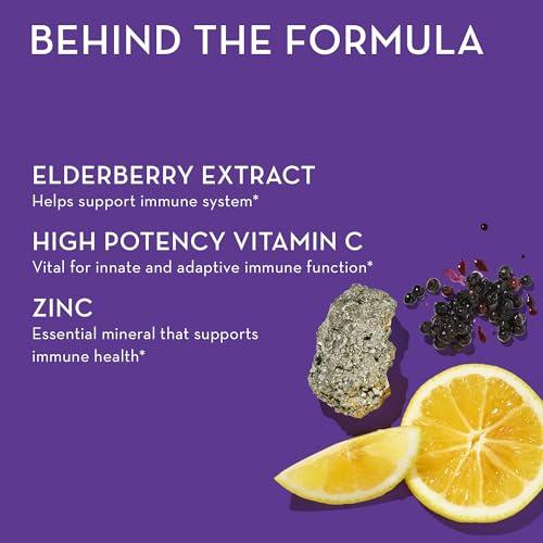 HUM HUM Boost Sweet Boost Gummies - Immunity Multivitamin with Vitamin C, Zinc & Elderberry for General Wellness (60 Vegan Gummies)