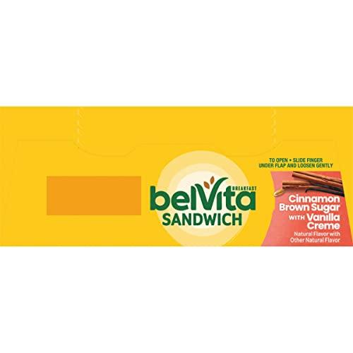 Belvita belVita Breakfast Sandwich Cinnamon Brown Sugar with Vanilla Creme Breakfast Biscuits, 5 Packs (2 Sandwiches Per Pack)