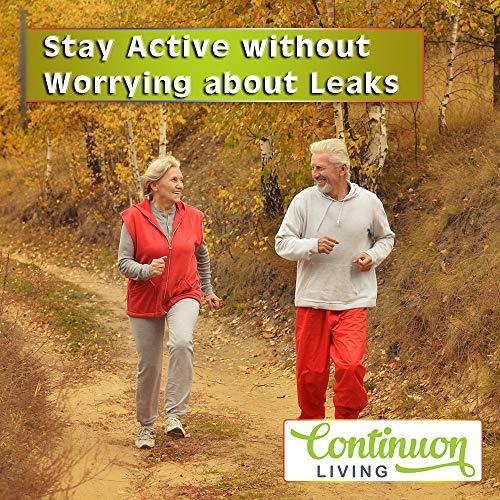 Continuon Continuon Washable Cotton Incontinence Underwear with Absorbent Pad for Women, Black, XX-Large