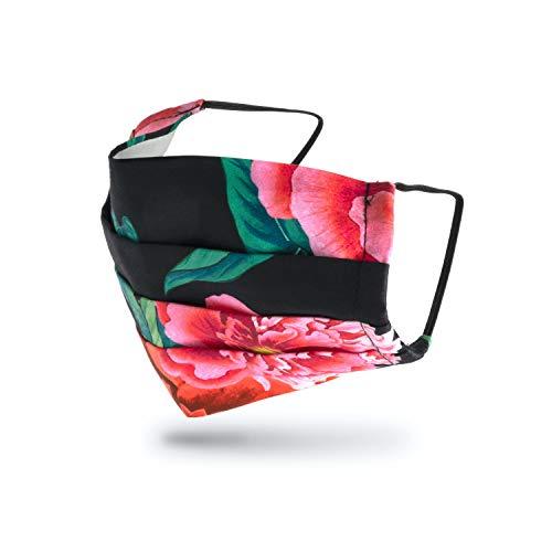 Medi+Sons Supply Medi+Sons Supply Washable 3 Layer Designer Women's Face Mask Covering, Designer Floral and Animal Patterns, 3 Pack