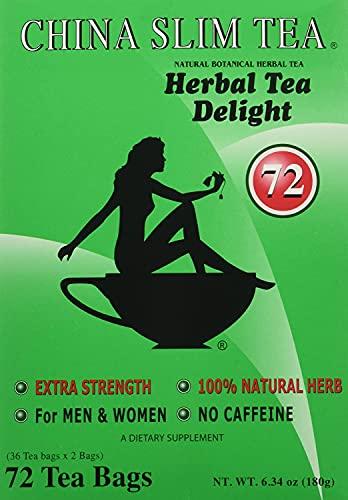 China Slim China Slim Dieter's Tea Delight, Large, 72-Count (Pack of 2, 144 tea bags total)