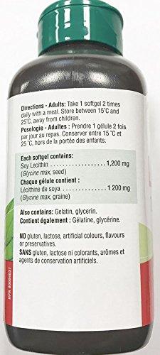 Jamieson Jamieson Lecithin 1,200 mg, 100 Softgels - Source of Choline Liver Protection