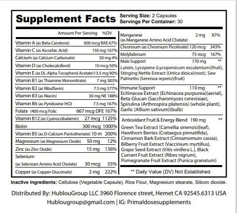 Primal Dose Primal for Him