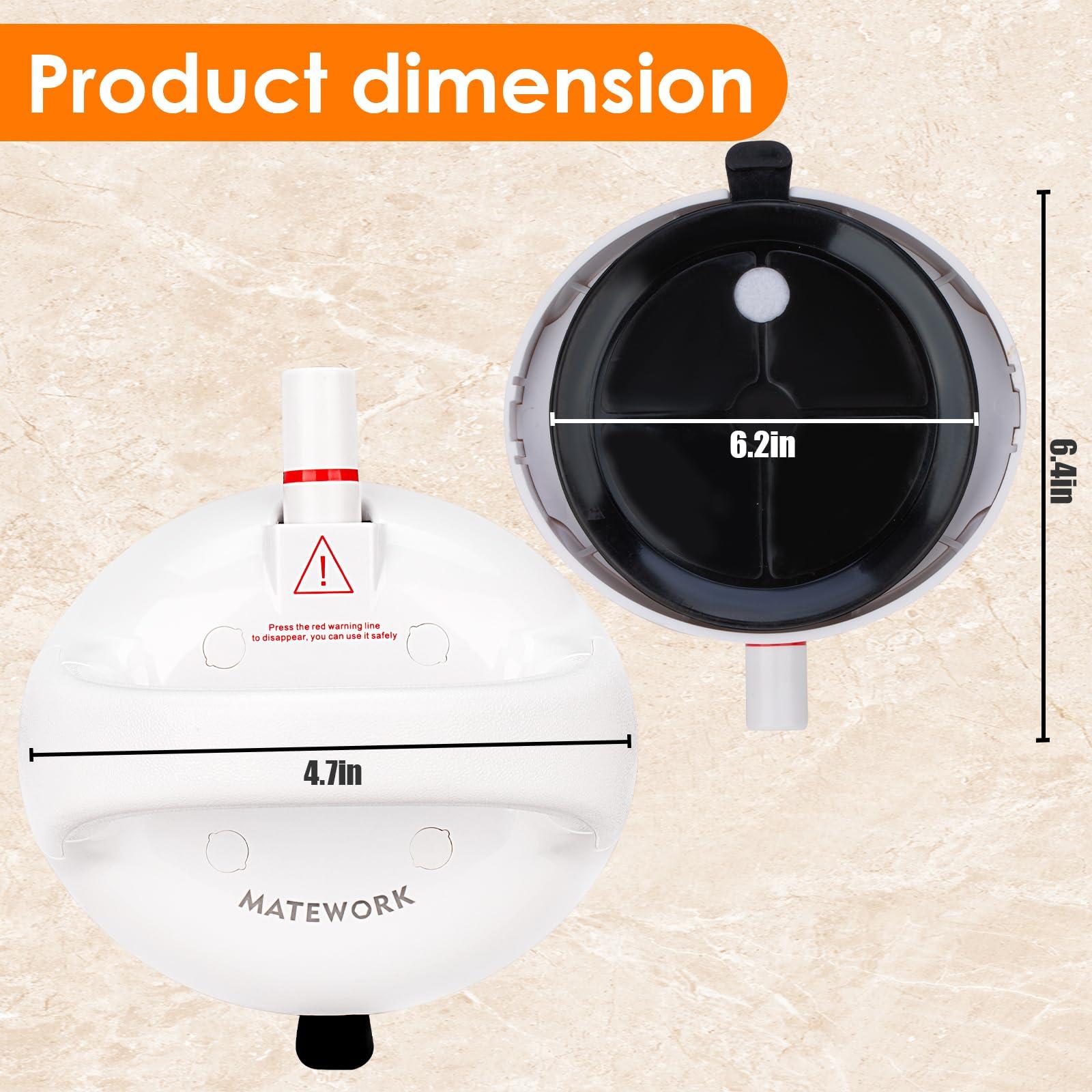 Matework Matework 2 Pack Shower Handles for Elderly Suction, Safety Suction Grab Bars for Bathtubs and Shower, Bathroom Safety Grab bars for Senior, Handicap, Elderly