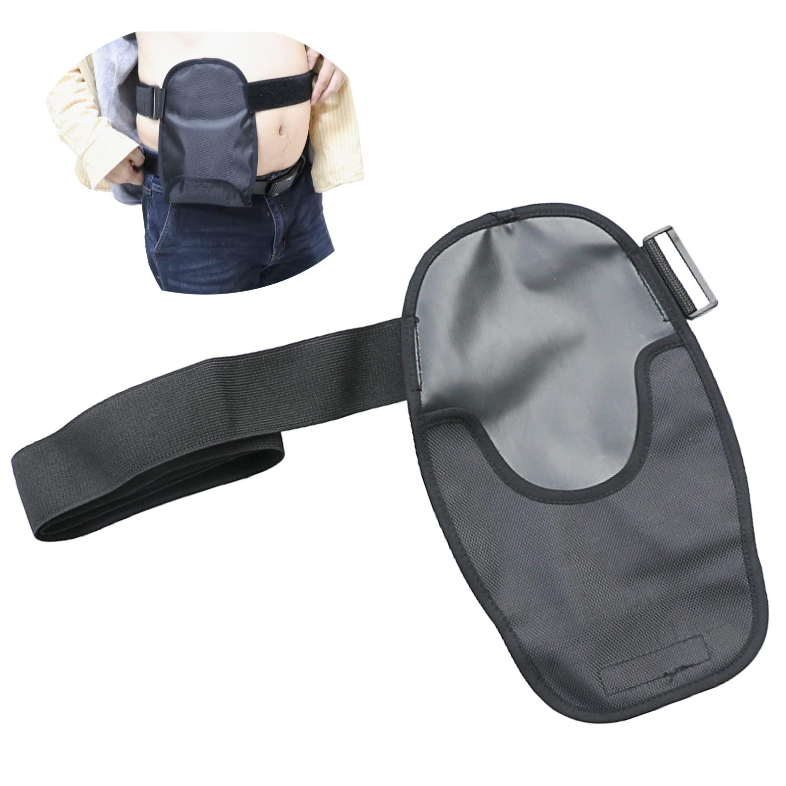 homfanseec homfanseec Ostomy Bag Covers Waterproof Colostomy Bag Covers with Adjustable Elastic Fixation Band, Universal Stoma Pouch Cover for ileostomy Ostomy Supplies for Women Men(Black)