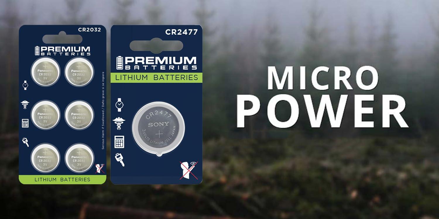 Premium Batteries Premium Panasonic CR2016 Lithium 3V Coin Cell - Japanese Engineered High Capacity Batteries (4 Pack)