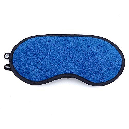 Amyzor Sleep Mask Set Pack of 3, Microfiber Terry Cloth Lightweight Comfortable, Soft, Adjustable Eye Masks for Sleeping, Shift Work, Naps, Travel Night Blindfold Eyeshade for Men Women, Black/Blue/Pink