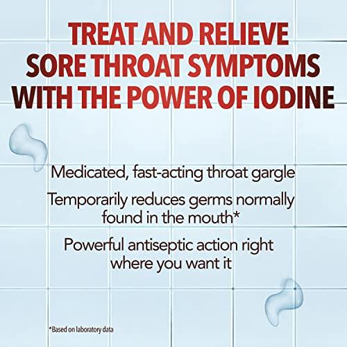 Betadine Betadine Antiseptic 10% First Aid Solution and 0.5% Medicated Gargle for Infection Protection and Sore Throat Relief