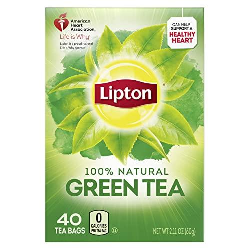 Lipton Lipton Green Tea Bags, Unsweetened Iced or Hot Tea Bags, 240 Total Tea Bags (40ct - Pack of 6)