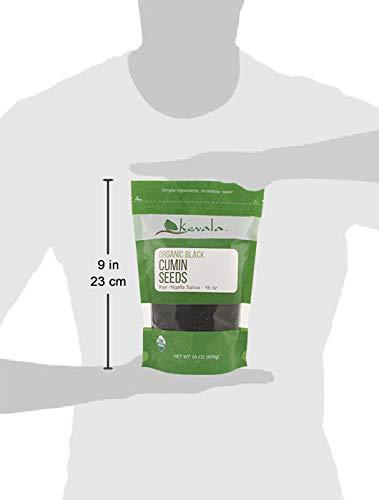 kevala Kevala Organic Raw Black Cumin Seeds (Nigella Sativa) - Gluten Free Seasoning, Kalonji, Vegan, USDA Certified, Kosher, Non GMO, 1 lb, 16 oz