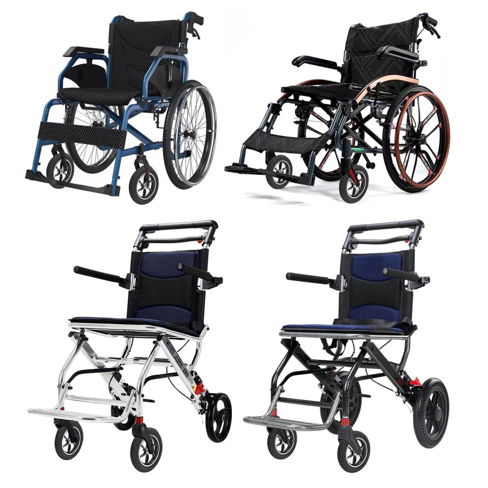 Agatige Wheelchair Wheel, 10 Inch Replacement Wheelchair Wheels Black PU Wheelchair Front Wheels Casters Rollers Wheels Anti-Slip Rollator Walker Replacement for Rollator Trolley