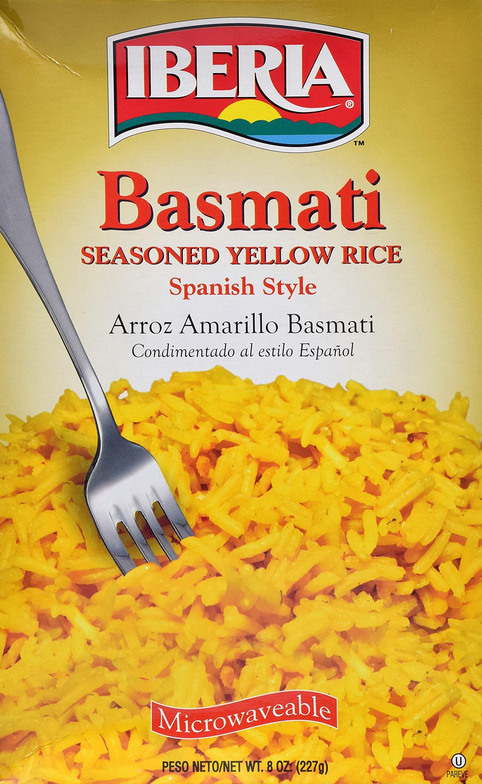 Iberia Iberia Basmati Seasoned Yellow Rice, 8 Ounce (Pack of 12)