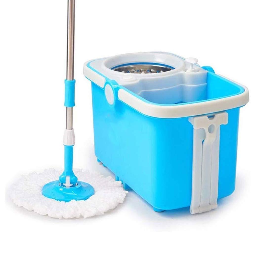 CGTENBS Spin Mop and Bucket Floor Cleaning System with 2 Microfiber Mop Heads for Home, Office and Kitchen