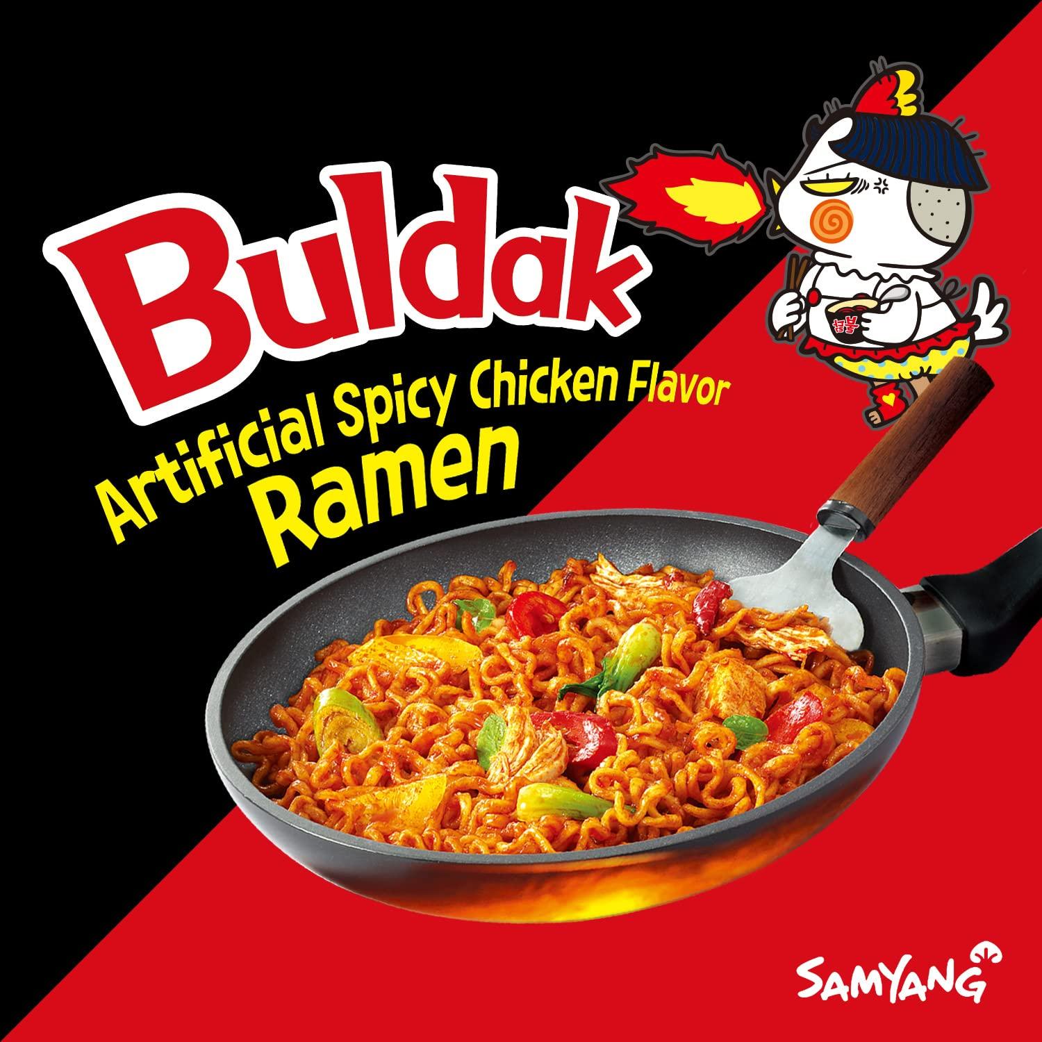 Samyang Samyang Buldak Spicy Hot Chicken Stir-Fried Cup Noodles (Pack of 6)