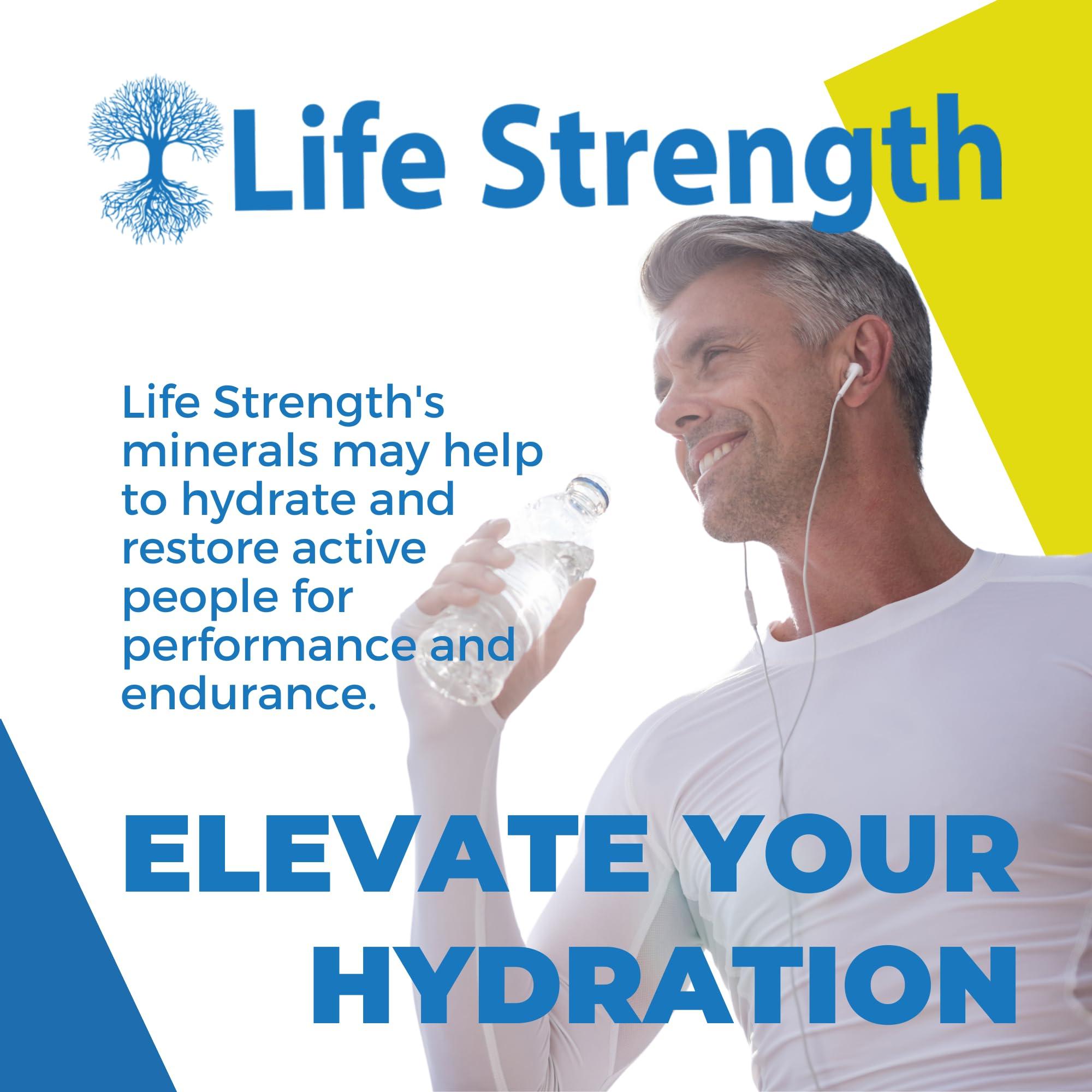 LifeStrength Life Strength Magnesium Potassium Supplements + Zinc 90 Capsules for Vascular Health High Absorption Vegan, Natural ingredients Supplement for Leg Cramps and Sleep