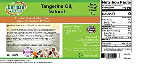 Larissa Veronica Tangerine Oil, Natural Super Strength Flavor (8 oz, ZIN: 528579) - 3 Pack