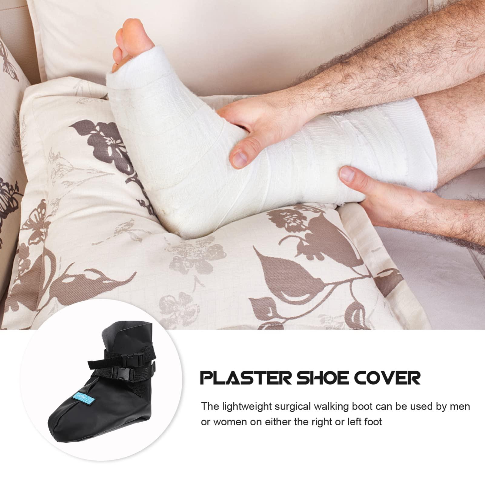 Beavorty Beavorty plaster warm shoe cover cast sock boot fracture boot cover foot supports fracture support broken toe shoes foot protectors for feet cast boot foot socks at night pu