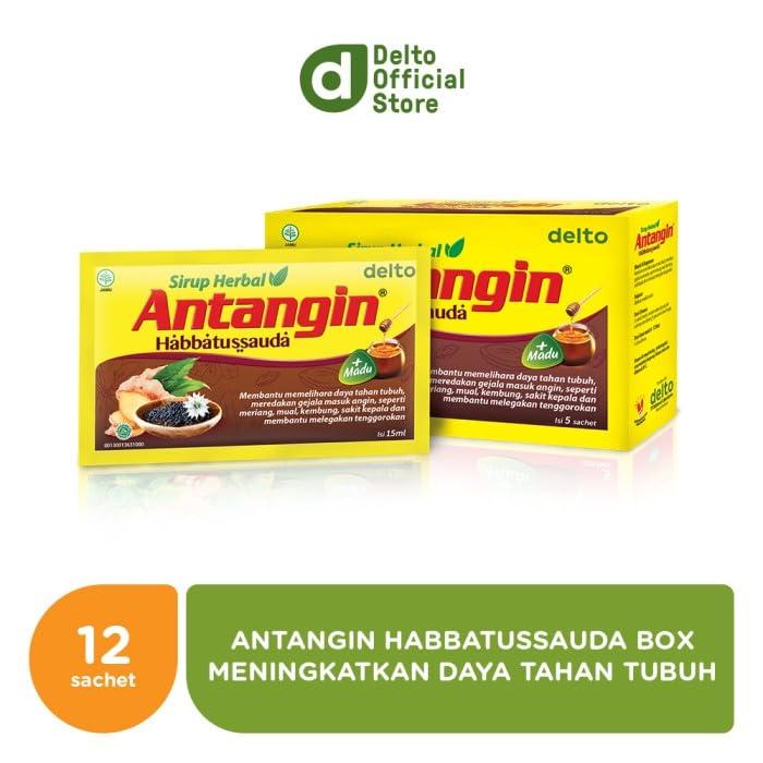 Antangin Antangin Habbatussauda Herbal Syrup 12-ct, 180 Ml (2 Box)