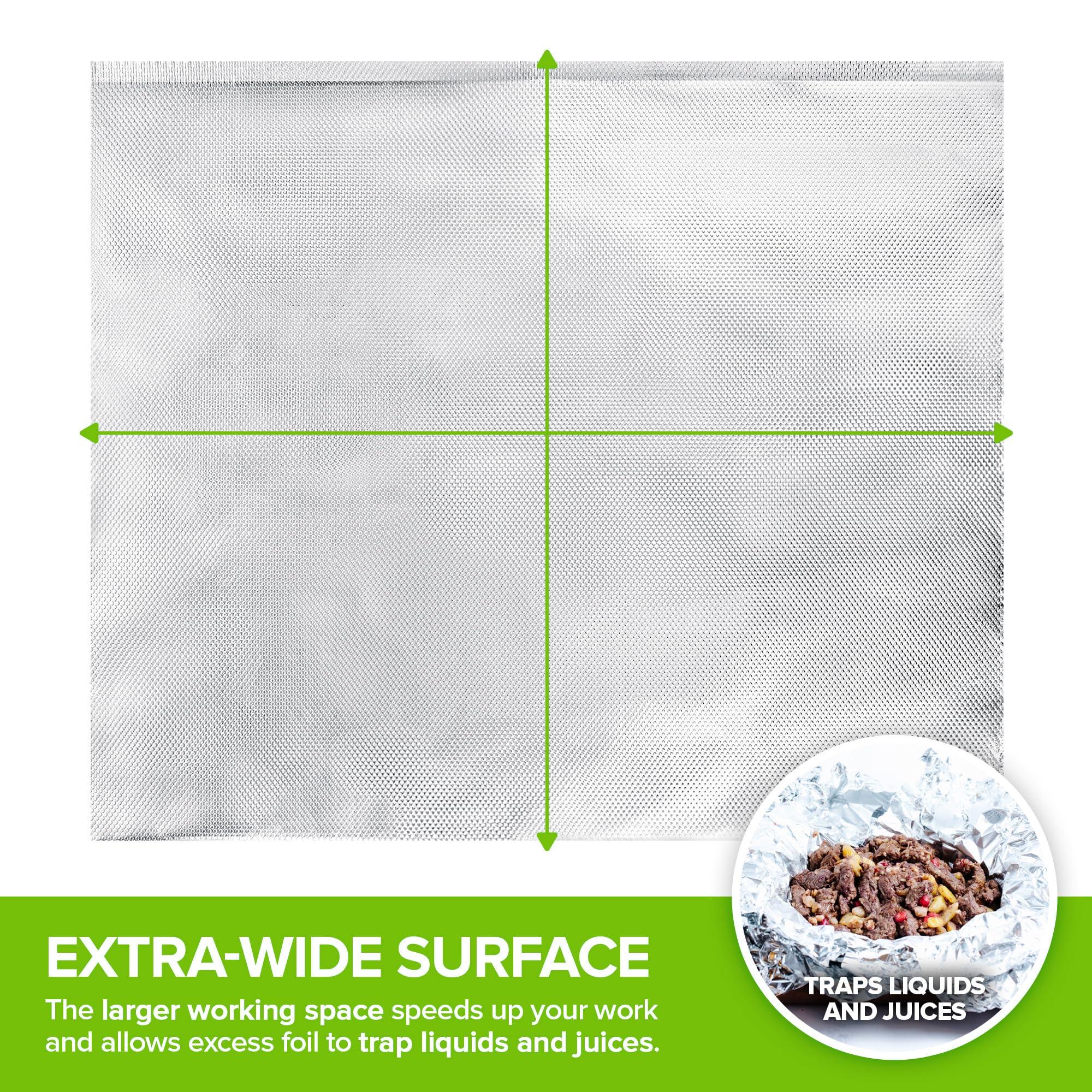 Stock Your Home 12 Ultra Heavy Duty Pop Up Deli Aluminum Foil Sheets, 500 Count Pre-Cut Foil Sheets, Heavy Duty Foil for Restaurant, Disposable Foil for Food, Tin Foil Sheets for Burrito, Hot Dog or Sandwich