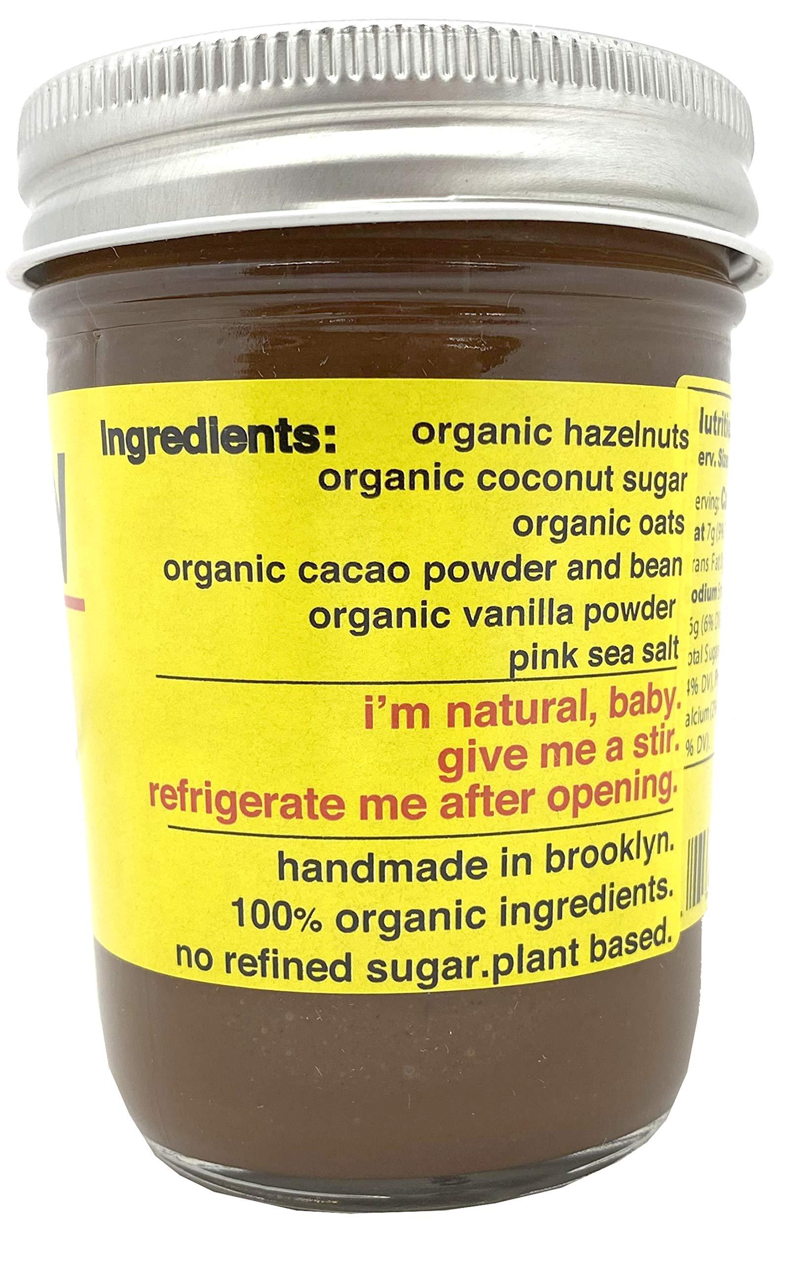 Fine & Raw Fine & Raw Hazelnut Butter Spread 8 Ounce – Clean Ingredients, Vegan, and Organic Hazelnut Spread (Oat Milk Chocolate Hazelnut)