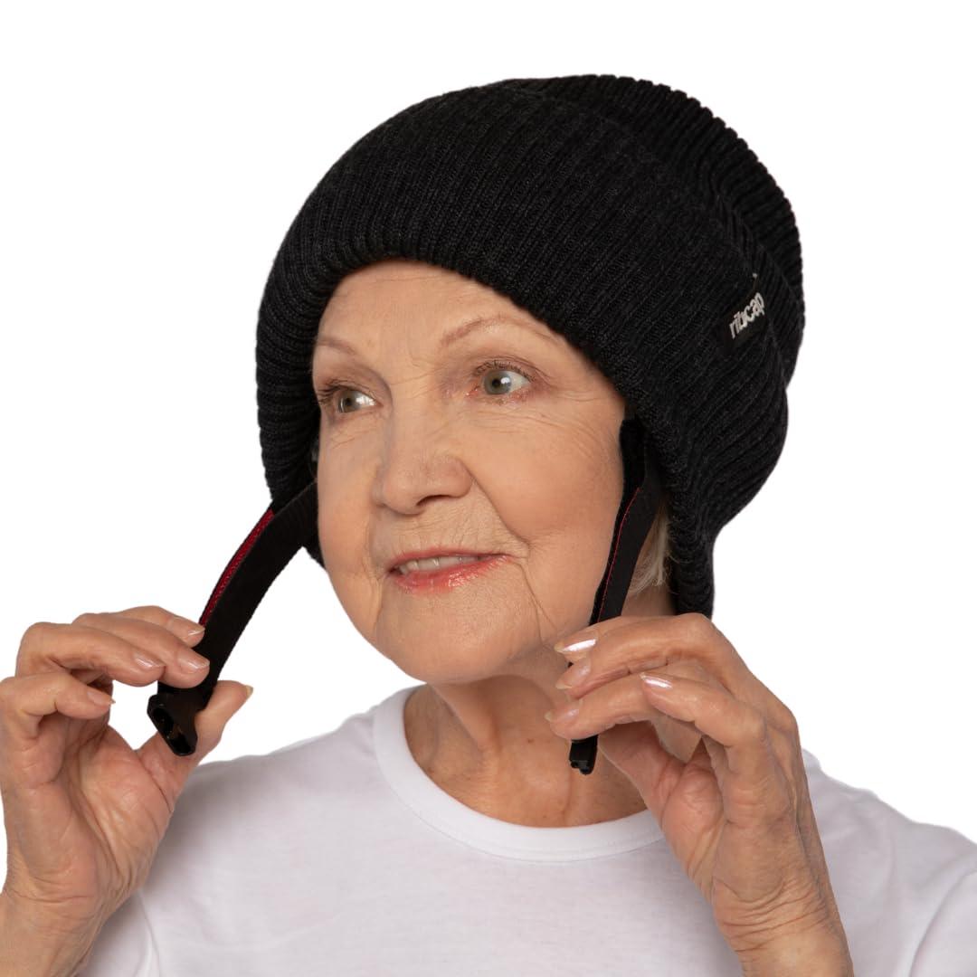 Ribcap Ribcap Lenny Medical Grade Protective Helmet | Anthracite | Large (Head Circumference 23-24") | Soft Helmet for Epilepsy | Protective Helmet for Seizures | Fashionable and No Stigma