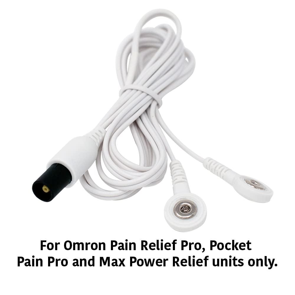 Discount TENS TENS Lead Wires Compatible with Omron Electrotherapy Devices with Snap Connectors. Replacement Lead Wires Compatible with Omron TENS Units: Max, Pro, Pocket. Discount TENS Brand.