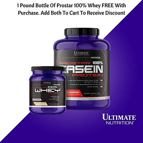 Ultimate Nutrition Ultimate Nutrition Prostar Micellar and Hydrolyzed Casein Protein Powder - Fat Free Overnight Muscle Growth and Recovery with BCAAs , 5 Pounds, Chocolate