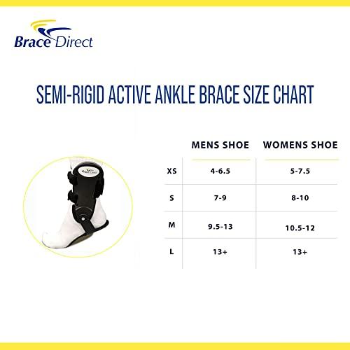 Brace Align Brace Align Semi-Rigid Ultra Active Ankle Brace- Hinged Ankle Stabilizer, Protection and Support for Sprains, Volleyball, Basketball, Tennis, Sports Injury- Left or Right Foot- PDAC L1906