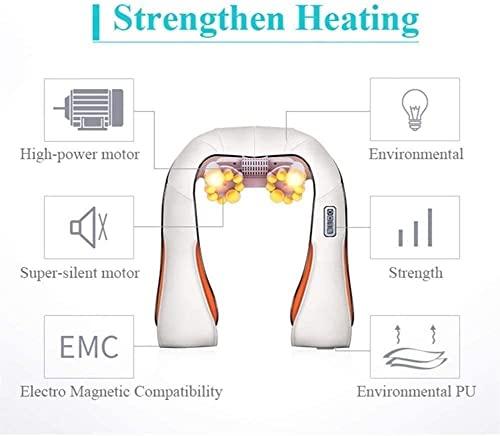 SMSOM SMSOM Back and Neck Massager - Electric Deep Kneading Massage with Heat - Massage for Muscle Relief, Tired Back, Neck, Shoulder & Legs