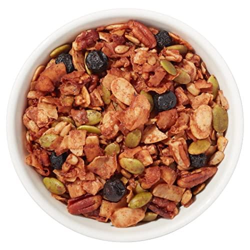 NuTrail NuTrail Nut Granola, Blueberry Cinnamon, No Sugar Added, Gluten Free, Grain Free, Keto, Low Carb, Healthy Breakfast Cereal 8 oz. 3 Count