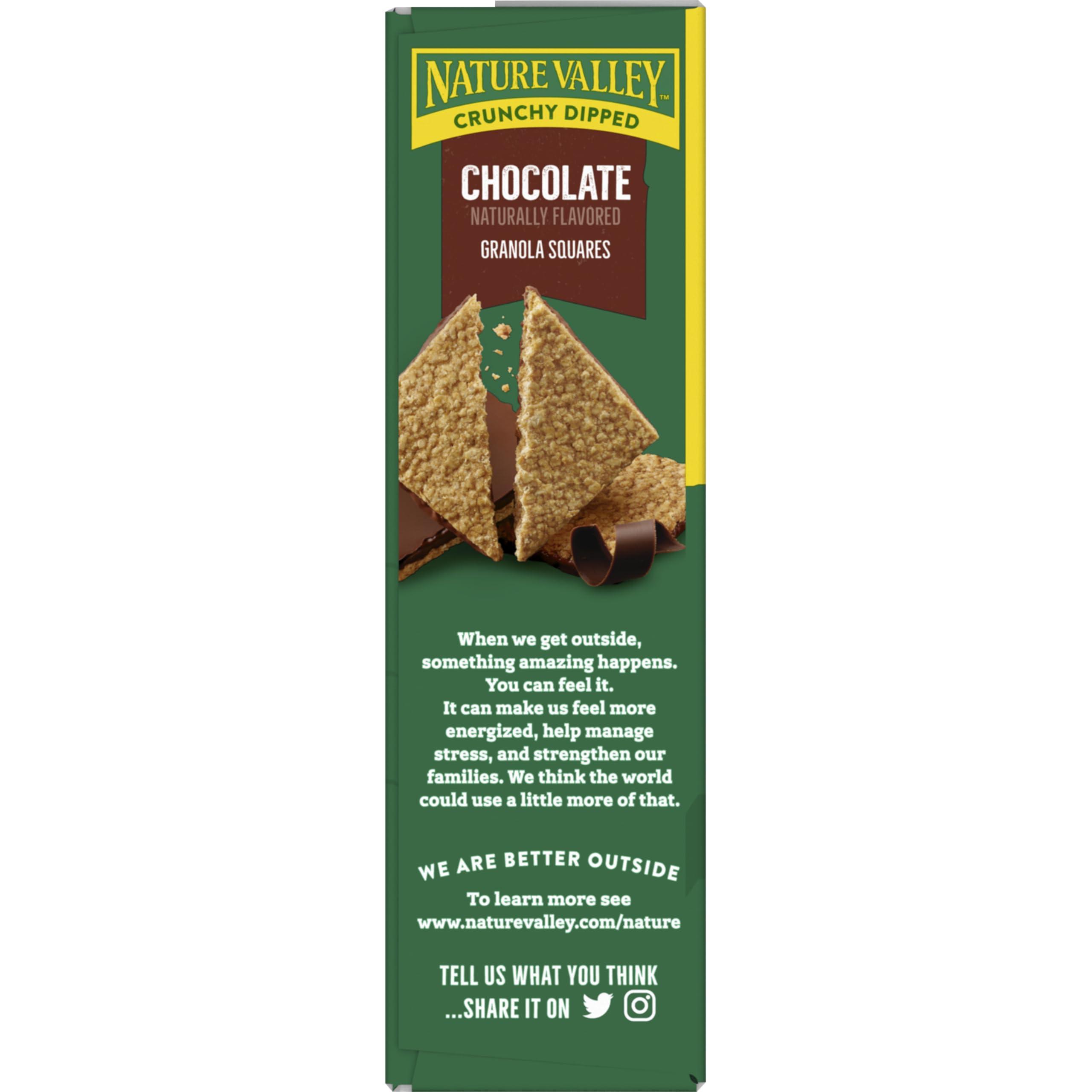 Nature Valley Nature Valley Crunchy Dipped Granola Squares, Oats and Chocolate, 6 ct, 4.68 OZ