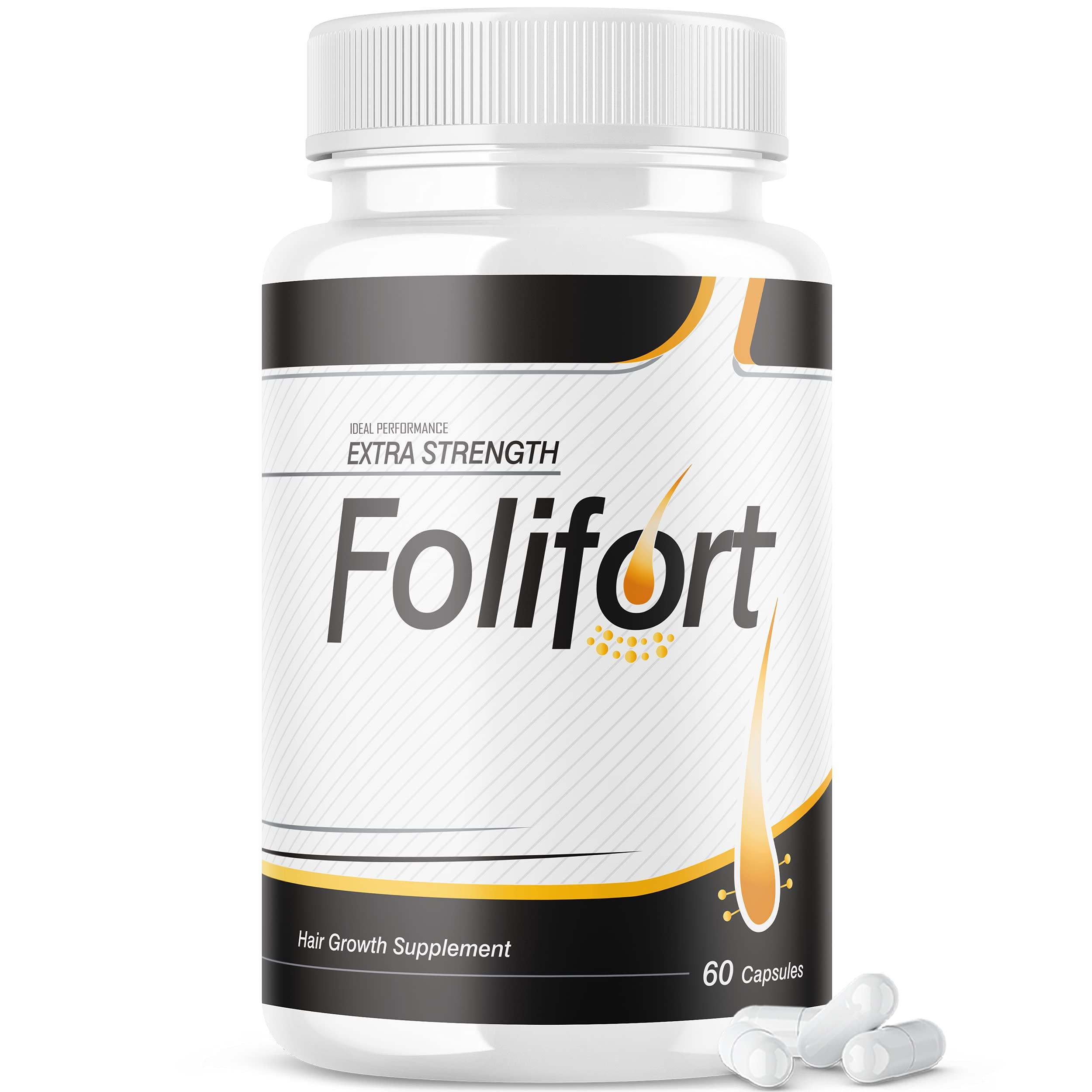 IDEAL PERFORMANCE IDEAL PERFORMANCE Folifort Hair Growth Pills Felfort Extra Strength Vitamins Reviews Suppliment (60 Capsules)