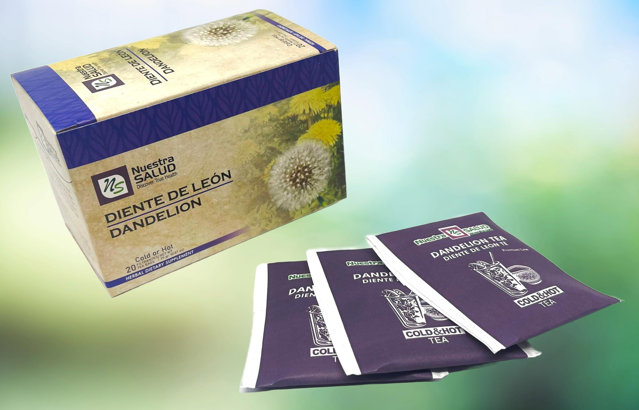 CIK Naturals Dandelion Tea Diente de Leon Te (60 tea bags) Value Pack 100% Natural and Caffeine Free