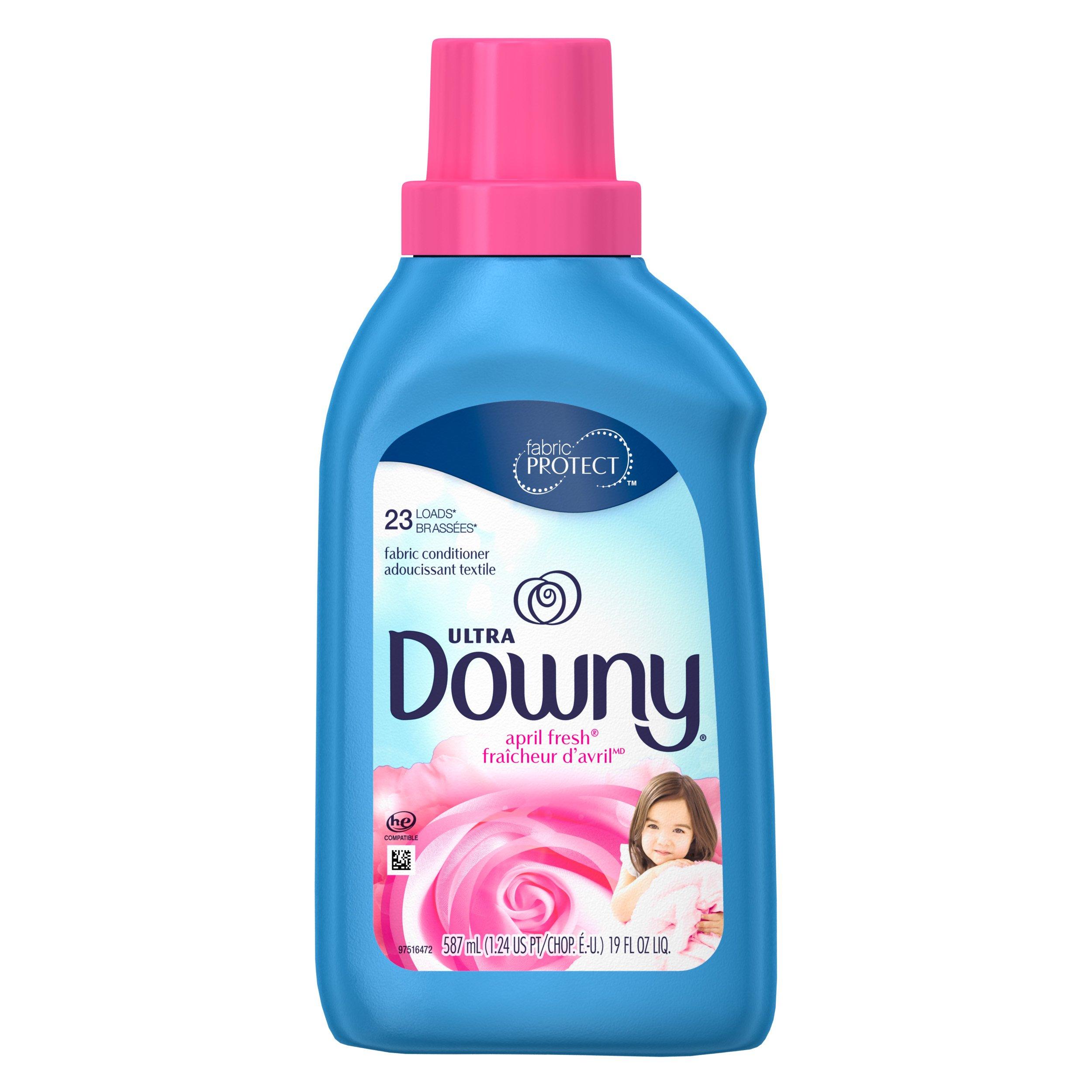 Downy Downy Ultra April Fresh Liquid Fabric Softener, 23 Loads, 19 Fl Oz